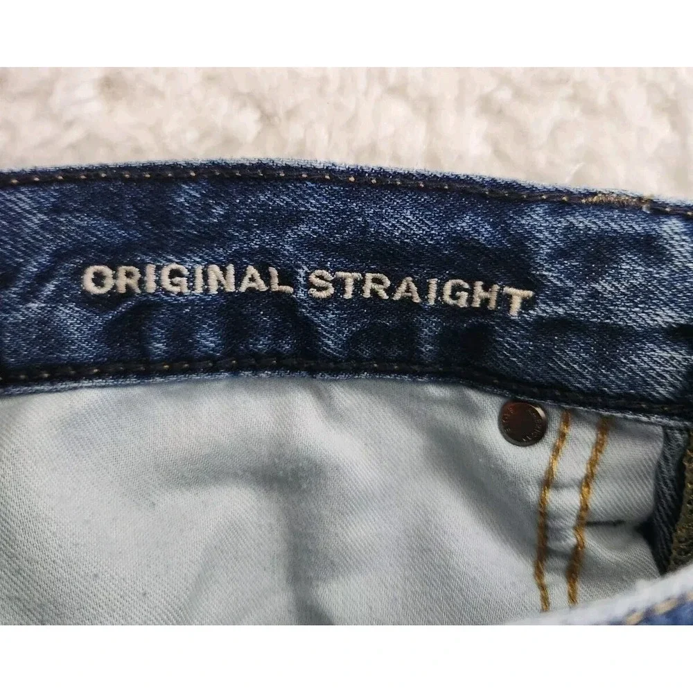 American Eagle Original‎ Straight Men's Jeans 30x34* (31x31) Blue Cotton Denim